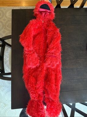 Sesame Street Red Elmo Fuzzy One-Piece Costume